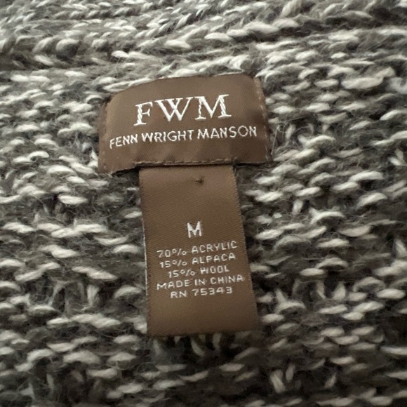 Chunky wool blend gorgeous cardigan with knit covered buttons size medium - Picture 7 of 7